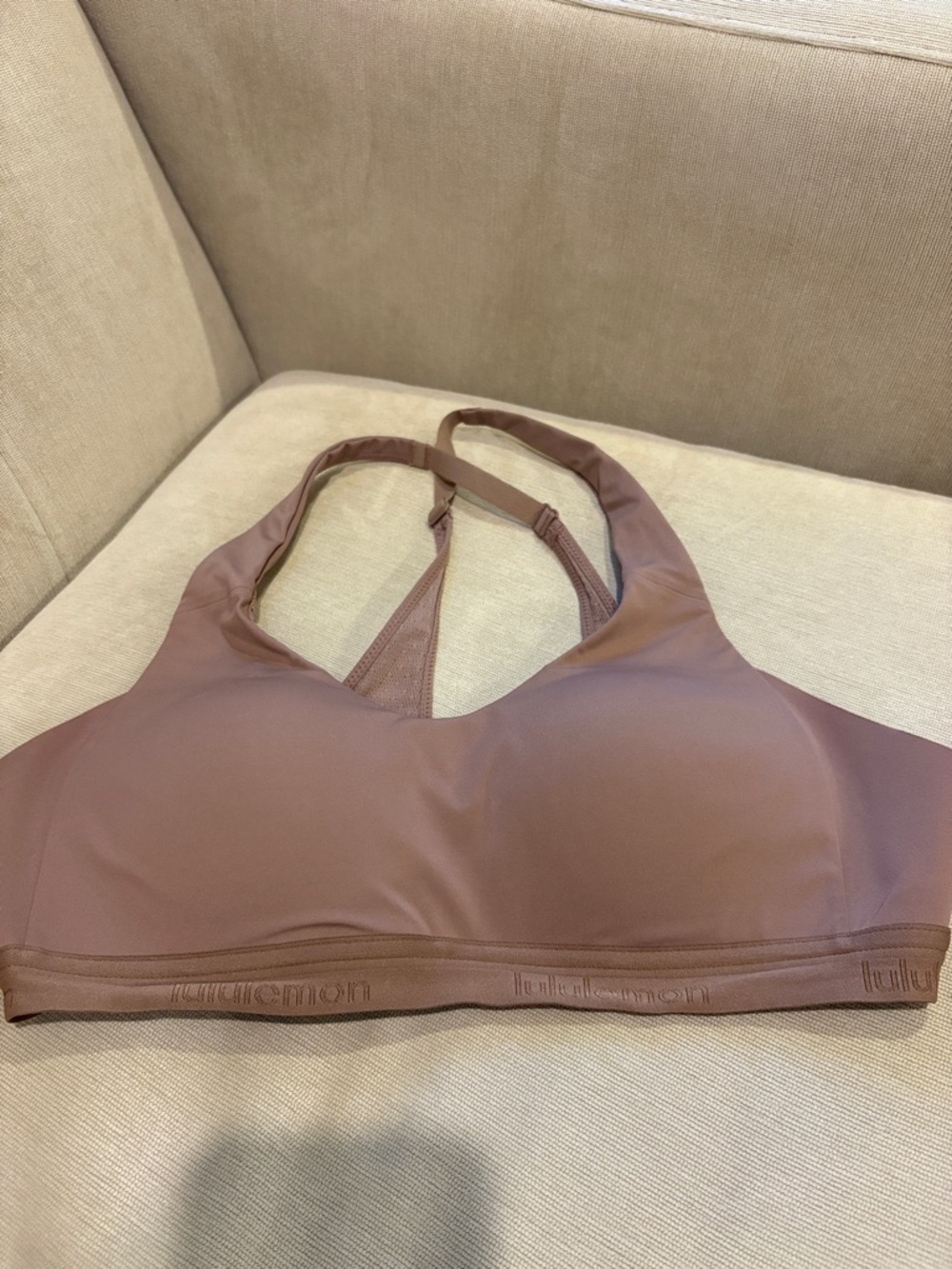 lululemon athletica Mauve Brown Adjustable-Strap Light Support Sports Bra, 34B